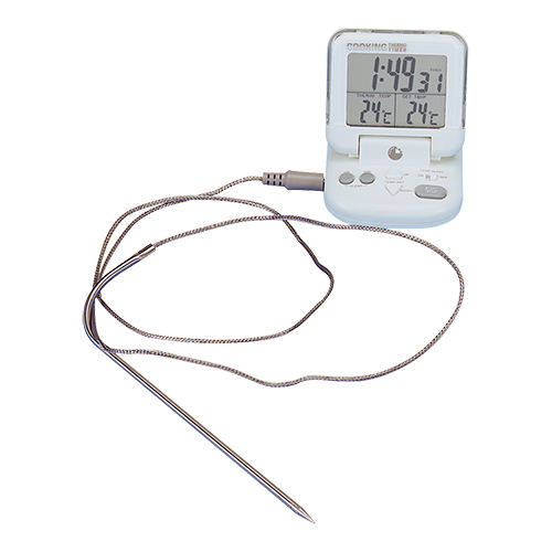 Thermomètre (viande)+ sondeTimer 0°C/+250°C